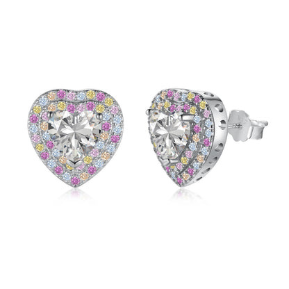[⭐Sparkve Jewelry]Dazzling Heart Shape Lover Earrings