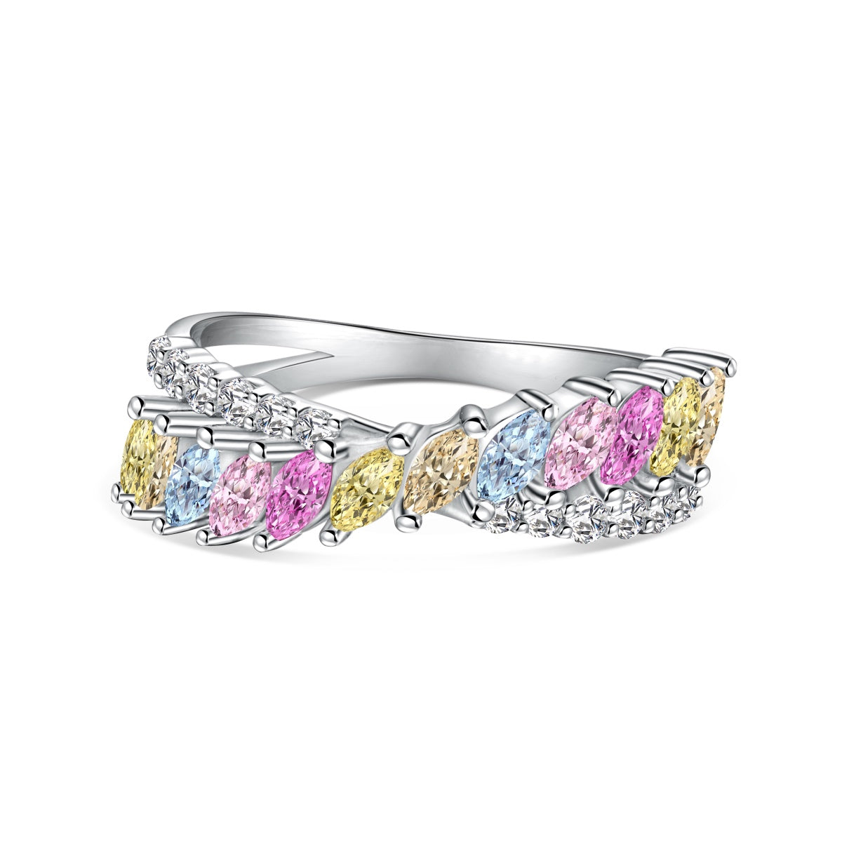 [⭐Sparkve Jewelry]Unique Colorful Marquise Cut Daily Ring