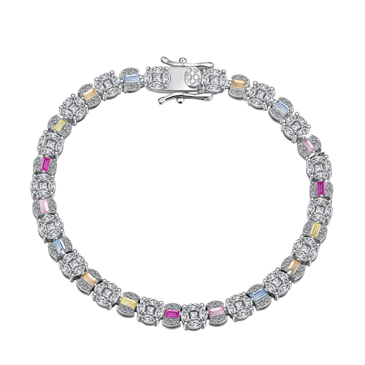 [⭐Sparkve Jewelry]Dazzling Radiant Multi Cut Daily Bracelet