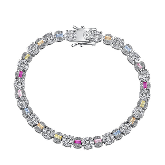 [⭐Sparkve Jewelry]Dazzling Radiant Multi Cut Daily Bracelet