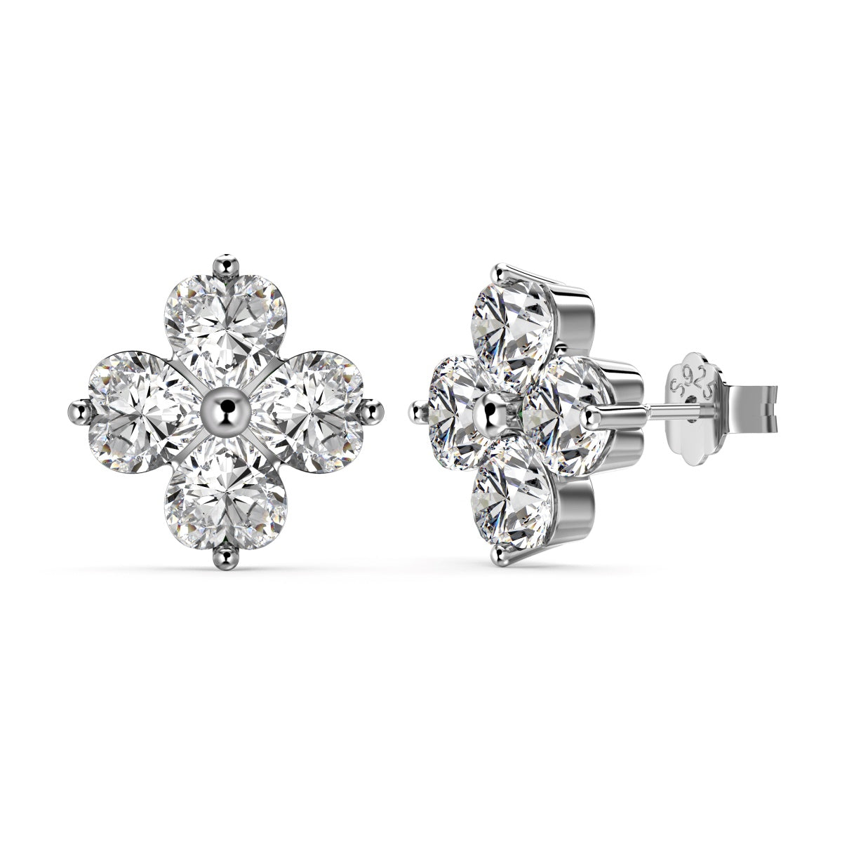 [⭐Sparkve Jewelry]Four-Leaf Clover Ball Earrings