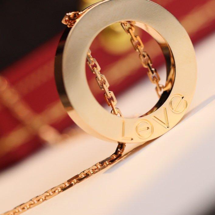 [⭐Sparkve]LOVE NECKLACE ADJUSTABLE ROSE GOLD