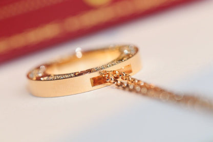 [⭐Sparkve]LOVE NECKLACE ADJUSTABLE ROSE GOLD