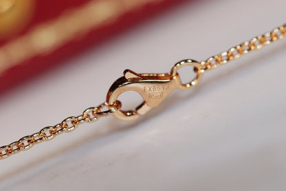 [⭐Sparkve]LOVE NECKLACE PINK GOLD AND SILVER