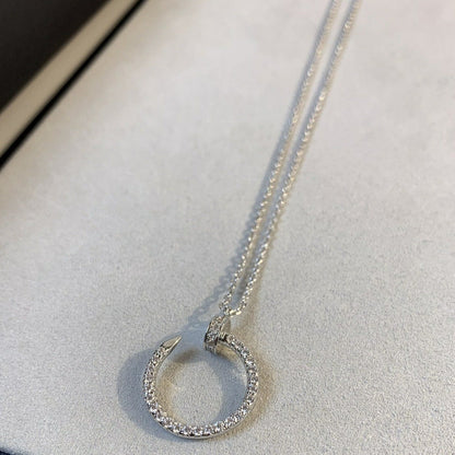 [⭐Sparkve]JUSTE NECKLACE SILVER DIAMONDS