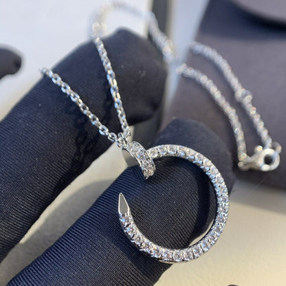 [⭐Sparkve]JUSTE NECKLACE SILVER DIAMONDS