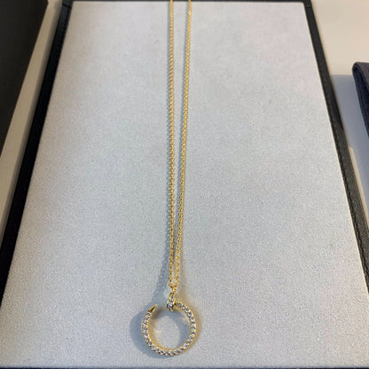 [⭐Sparkve]JUSTE NECKLACE GOLD DIAMONDS