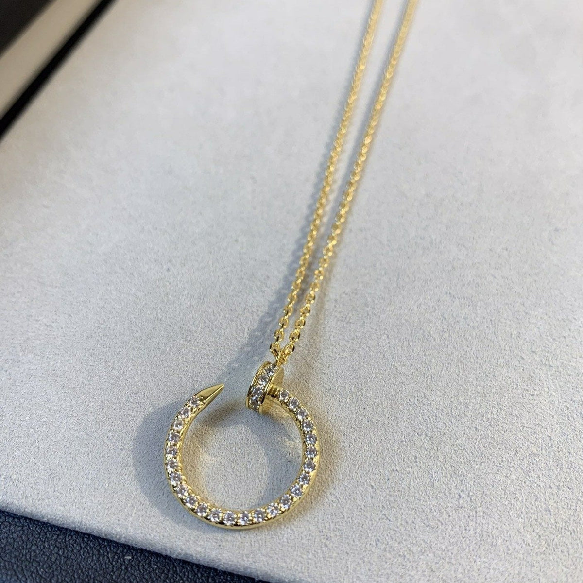 [⭐Sparkve]JUSTE NECKLACE GOLD DIAMONDS