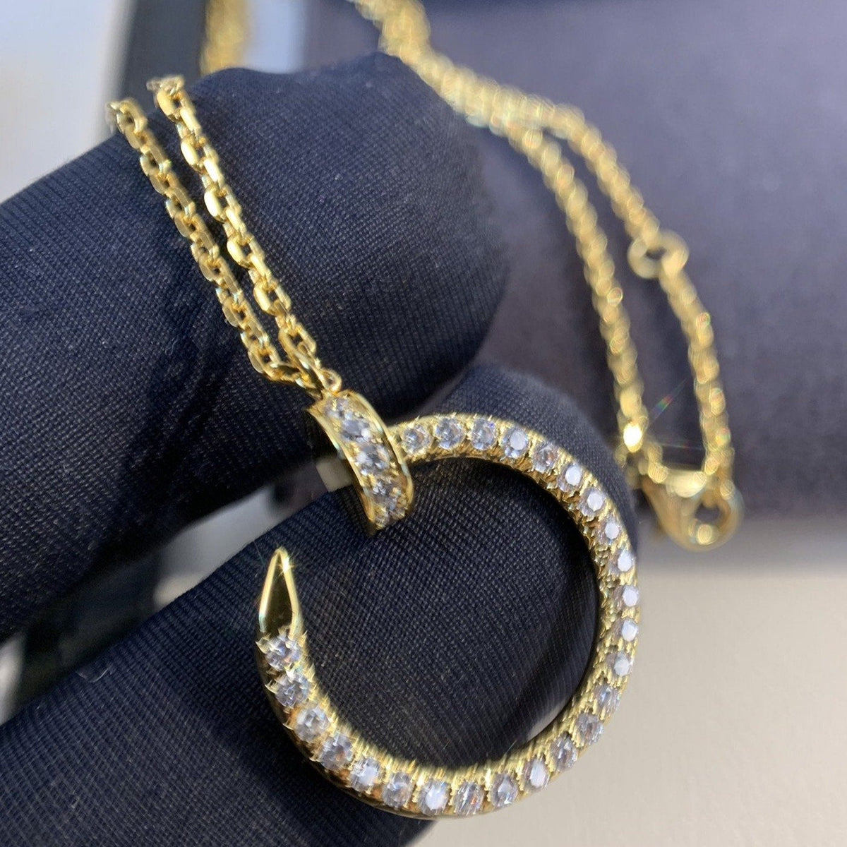 [⭐Sparkve]JUSTE NECKLACE GOLD DIAMONDS