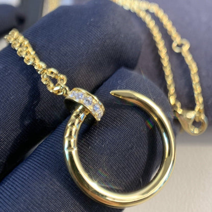[⭐Sparkve]JUSTE NECKLACE GOLD DIAMONDS