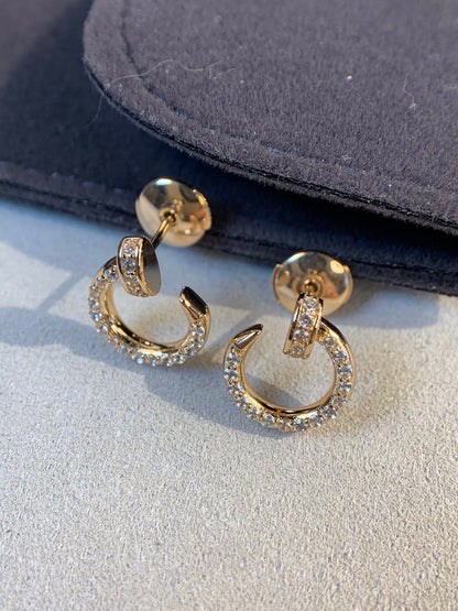 [⭐Sparkve]JUSTE EARRINGS GOLD DIAMONDS