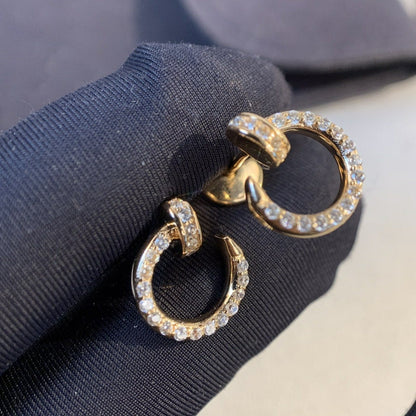 [⭐Sparkve]JUSTE EARRINGS GOLD DIAMONDS