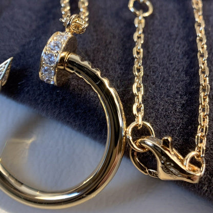 [⭐Sparkve]JUSTE NECKLACE PINK GOLD