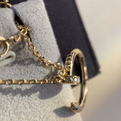 [⭐Sparkve]JUSTE NECKLACE PINK GOLD