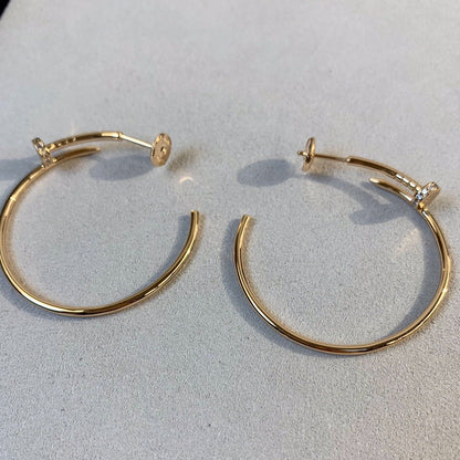 [⭐Sparkve]JUSTE EARRINGS GOLD DIAMONDS 1.8MM