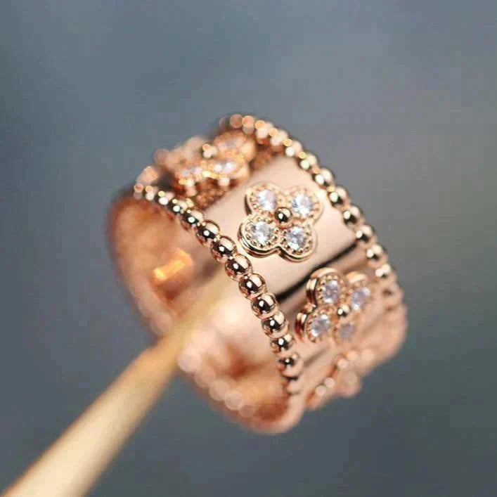 [⭐Sparkve]CLOVER KALEIDOSCOPE RING 10MM