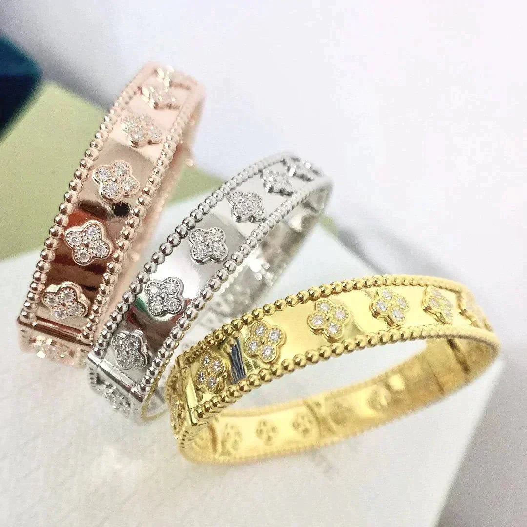 [⭐Sparkve]CLOVER BRACELET 8MM DIAMONDS