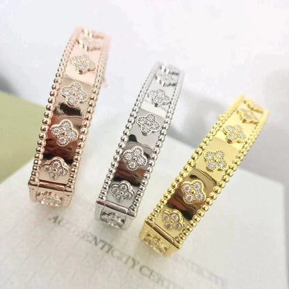 [⭐Sparkve]CLOVER BRACELET 8MM DIAMONDS