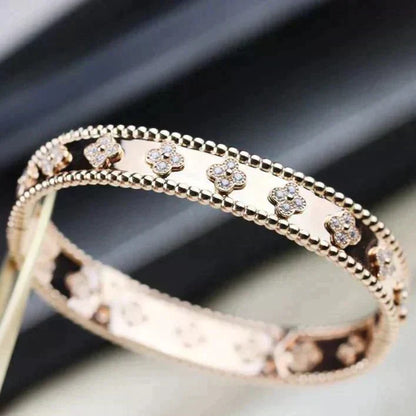 [⭐Sparkve]CLOVER BRACELET 8MM DIAMONDS