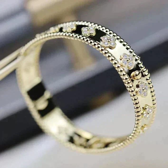 [⭐Sparkve]CLOVER BRACELET 8MM DIAMONDS