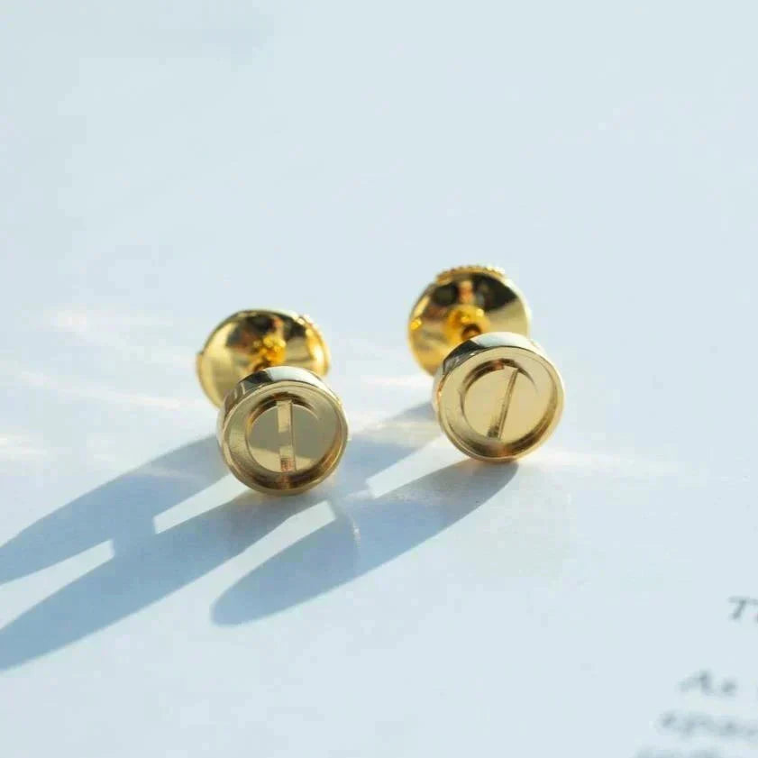 [⭐Sparkve]LOVE EARRINGS GOLD 10MM