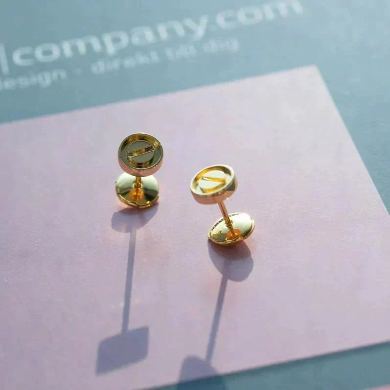 [⭐Sparkve]LOVE EARRINGS GOLD 10MM