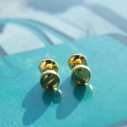 [⭐Sparkve]LOVE EARRINGS GOLD 10MM