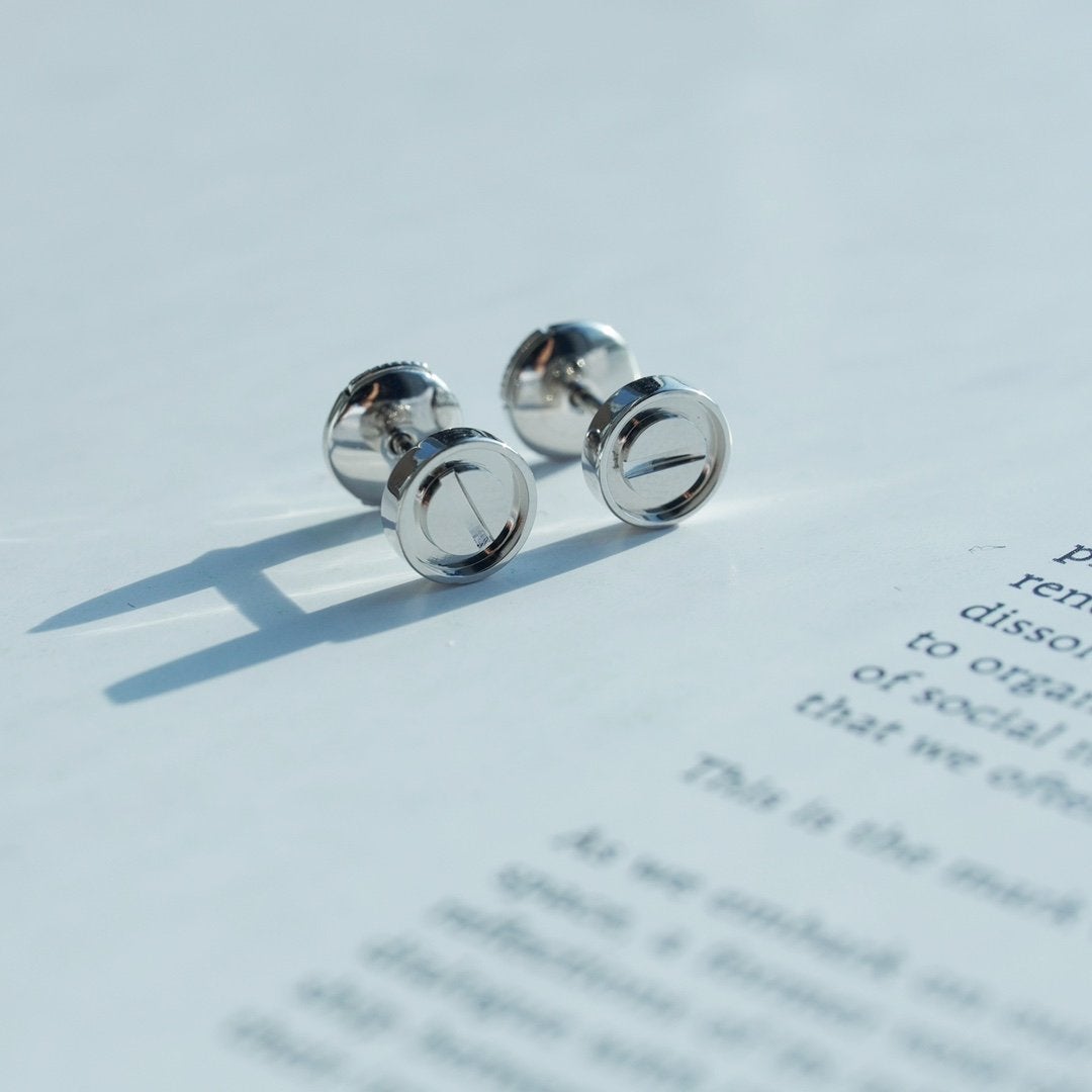 [⭐Sparkve]LOVE EARRINGS SILVER 10MM