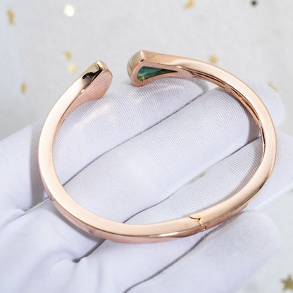 [⭐Sparkve]DREAM BRACELET OPEN MALACHITE PINK GOLD