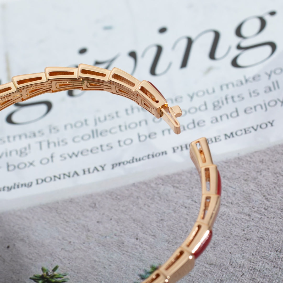 [⭐Sparkve]SERPENTI BRACELET PINK GOLD RUBELLITE