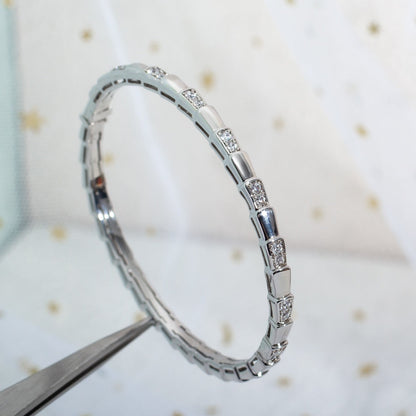 [⭐Sparkve]SERPENTI BRACELET SILVER DIAMOND