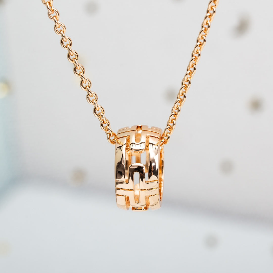 [⭐Sparkve]PARENTESI NECKLACE PINK GOLD