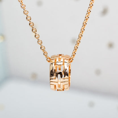 [⭐Sparkve]PARENTESI NECKLACE PINK GOLD