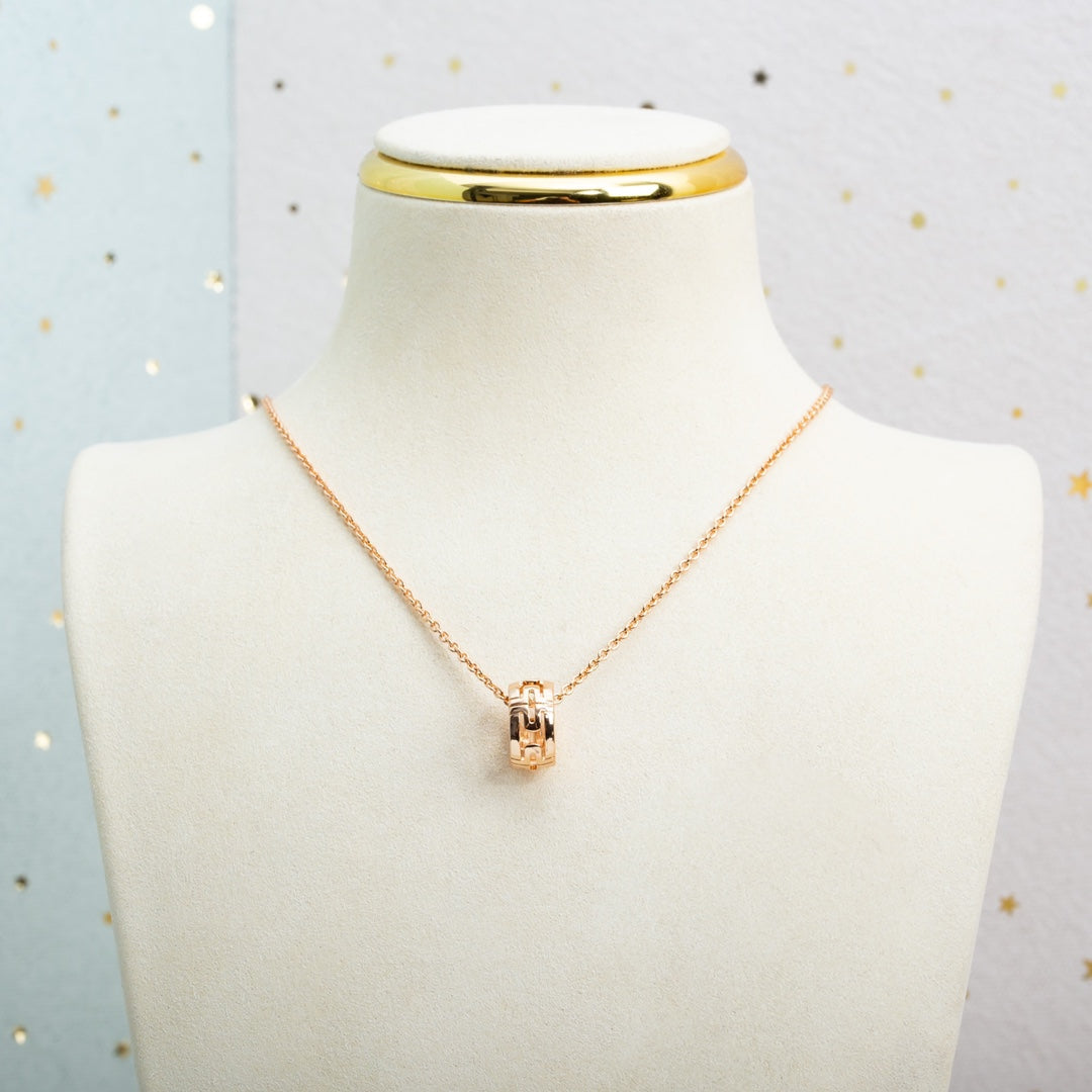 [⭐Sparkve]PARENTESI NECKLACE PINK GOLD