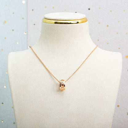 [⭐Sparkve]PARENTESI NECKLACE PINK GOLD