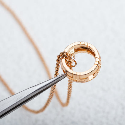 [⭐Sparkve]PARENTESI NECKLACE PINK GOLD
