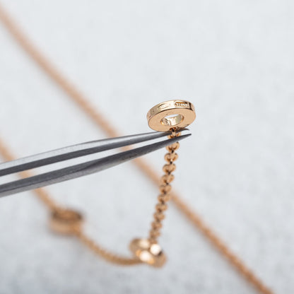 [⭐Sparkve]PARENTESI NECKLACE PINK GOLD