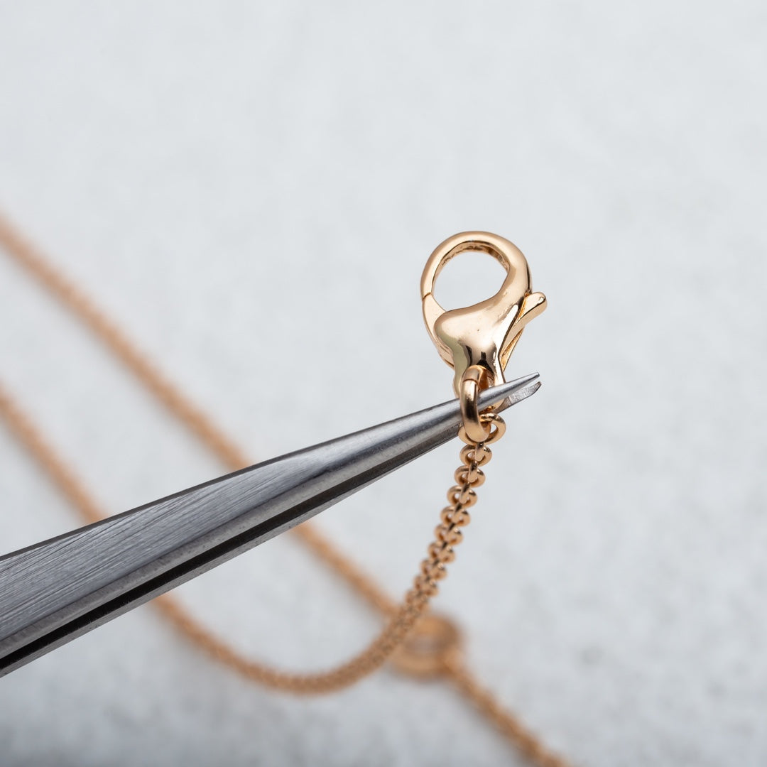 [⭐Sparkve]PARENTESI NECKLACE PINK GOLD