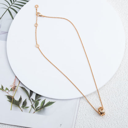 [⭐Sparkve]PARENTESI NECKLACE PINK GOLD