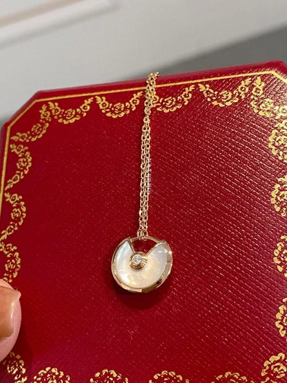 [⭐Sparkve]AMULETTE ROSE GOLD MOP NECKLACE