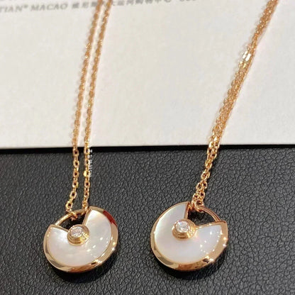 [⭐Sparkve]AMULETTE ROSE GOLD MOP NECKLACE