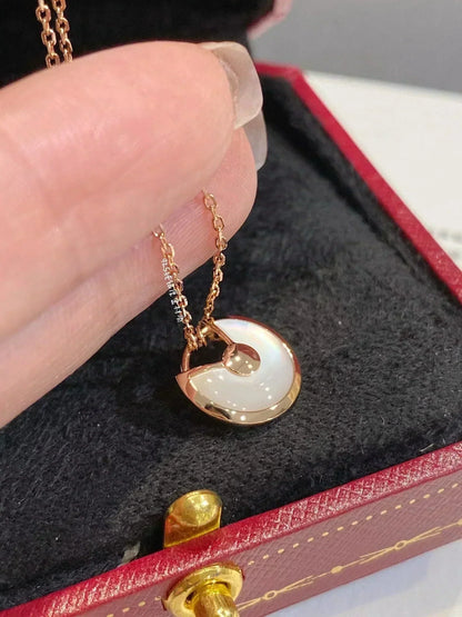 [⭐Sparkve]AMULETTE ROSE GOLD MOP NECKLACE