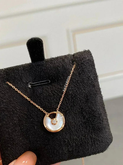 [⭐Sparkve]AMULETTE ROSE GOLD MOP NECKLACE