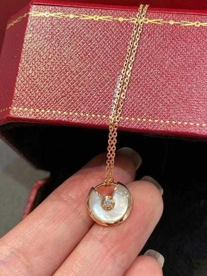 [⭐Sparkve]AMULETTE ROSE GOLD MOP NECKLACE