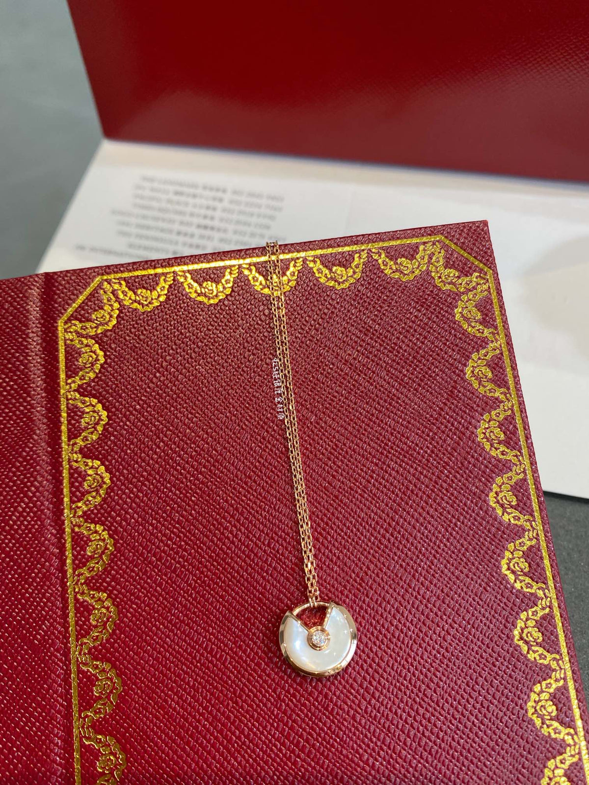 [⭐Sparkve]AMULETTE ROSE GOLD MOP NECKLACE