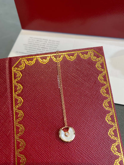 [⭐Sparkve]AMULETTE ROSE GOLD MOP NECKLACE