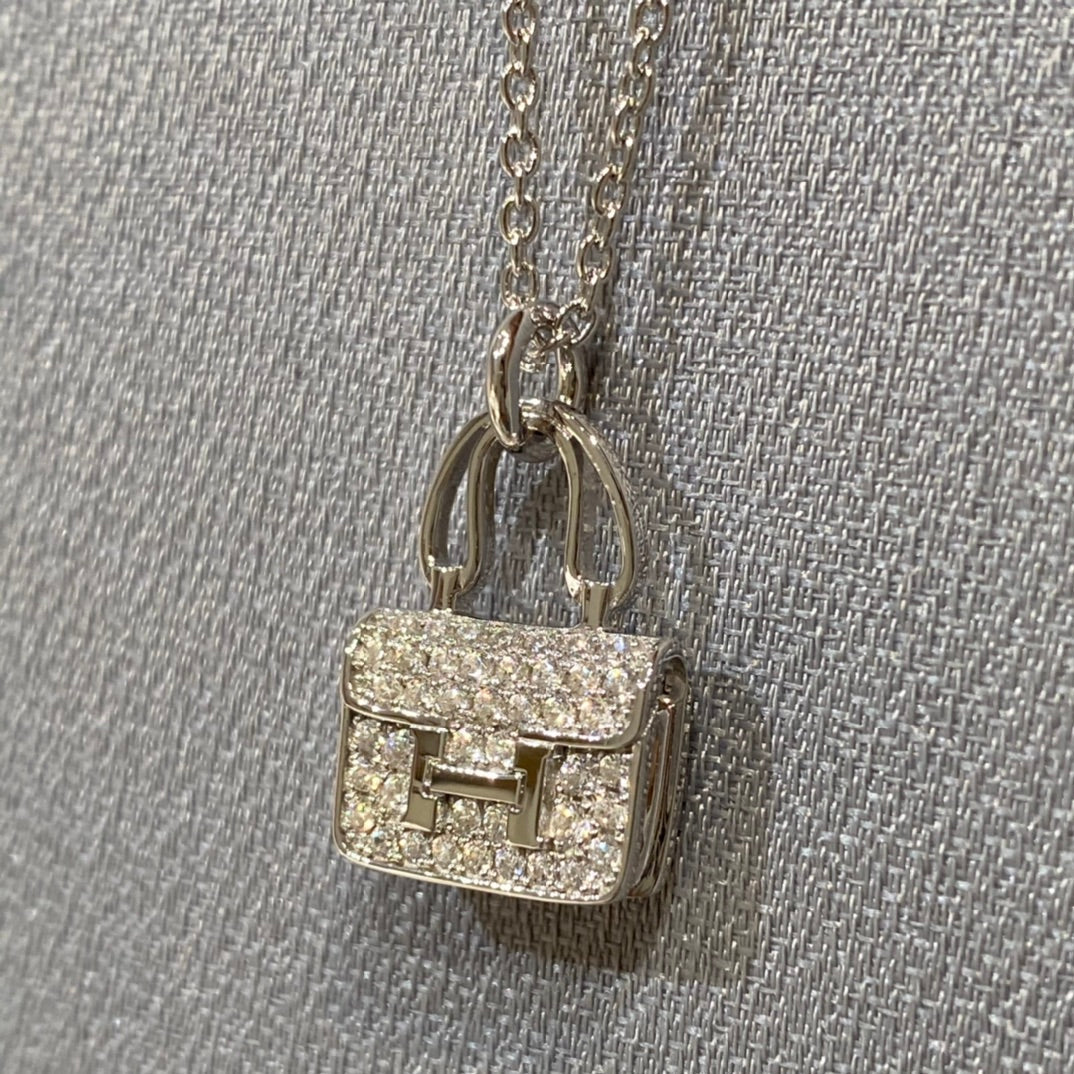 [⭐Sparkve]CONSTANCE PEDANT DIAMOND NECKLACE