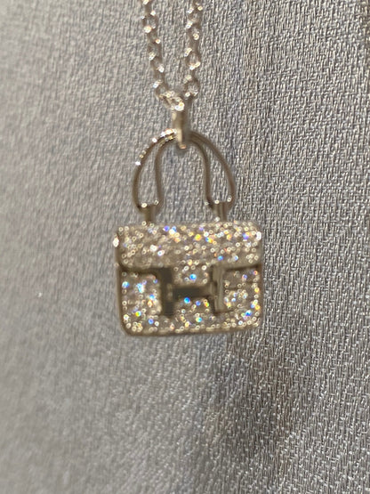 [⭐Sparkve]CONSTANCE PEDANT DIAMOND NECKLACE