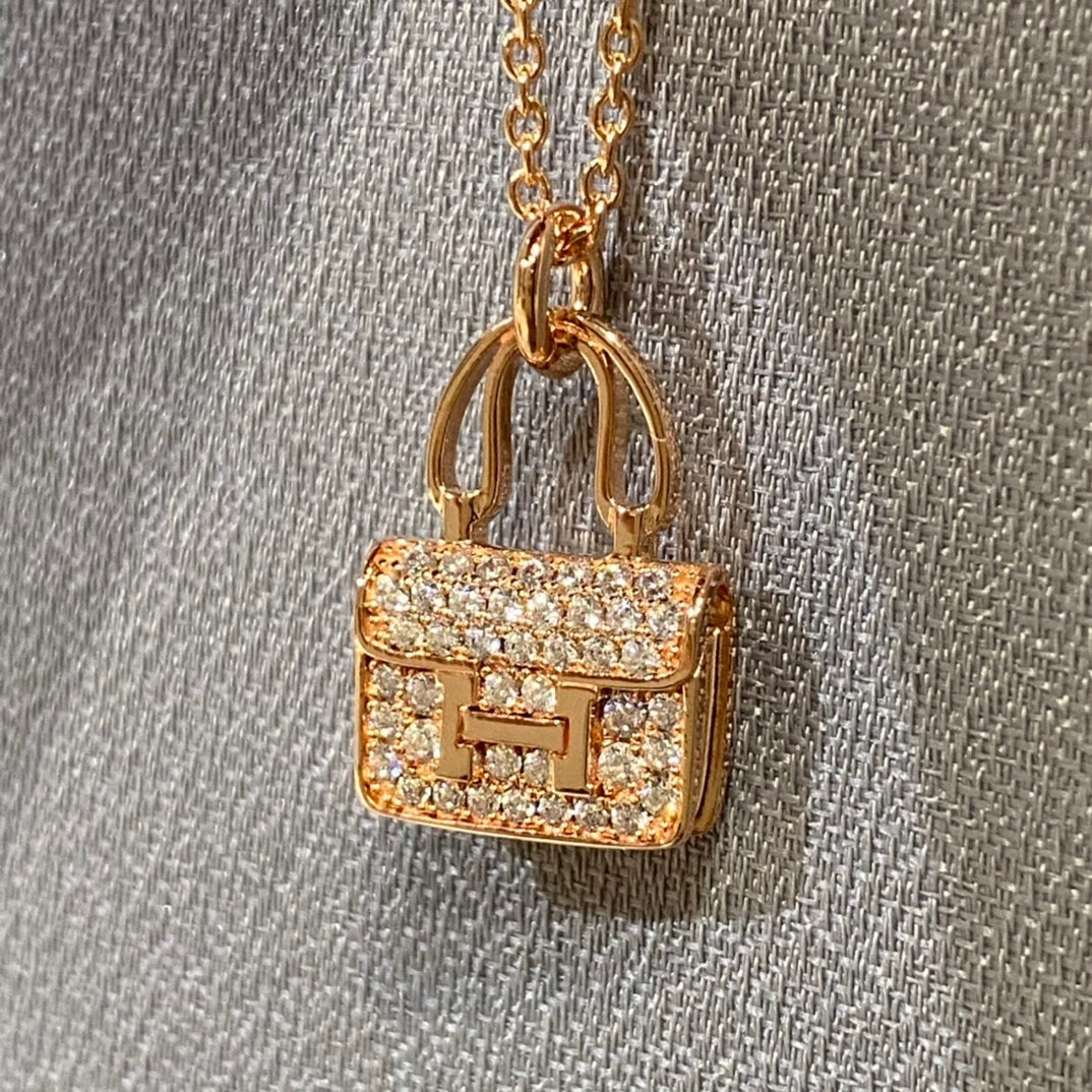 [⭐Sparkve]CONSTANCE PEDANT DIAMOND NECKLACE