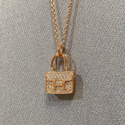 [⭐Sparkve]CONSTANCE PEDANT DIAMOND NECKLACE